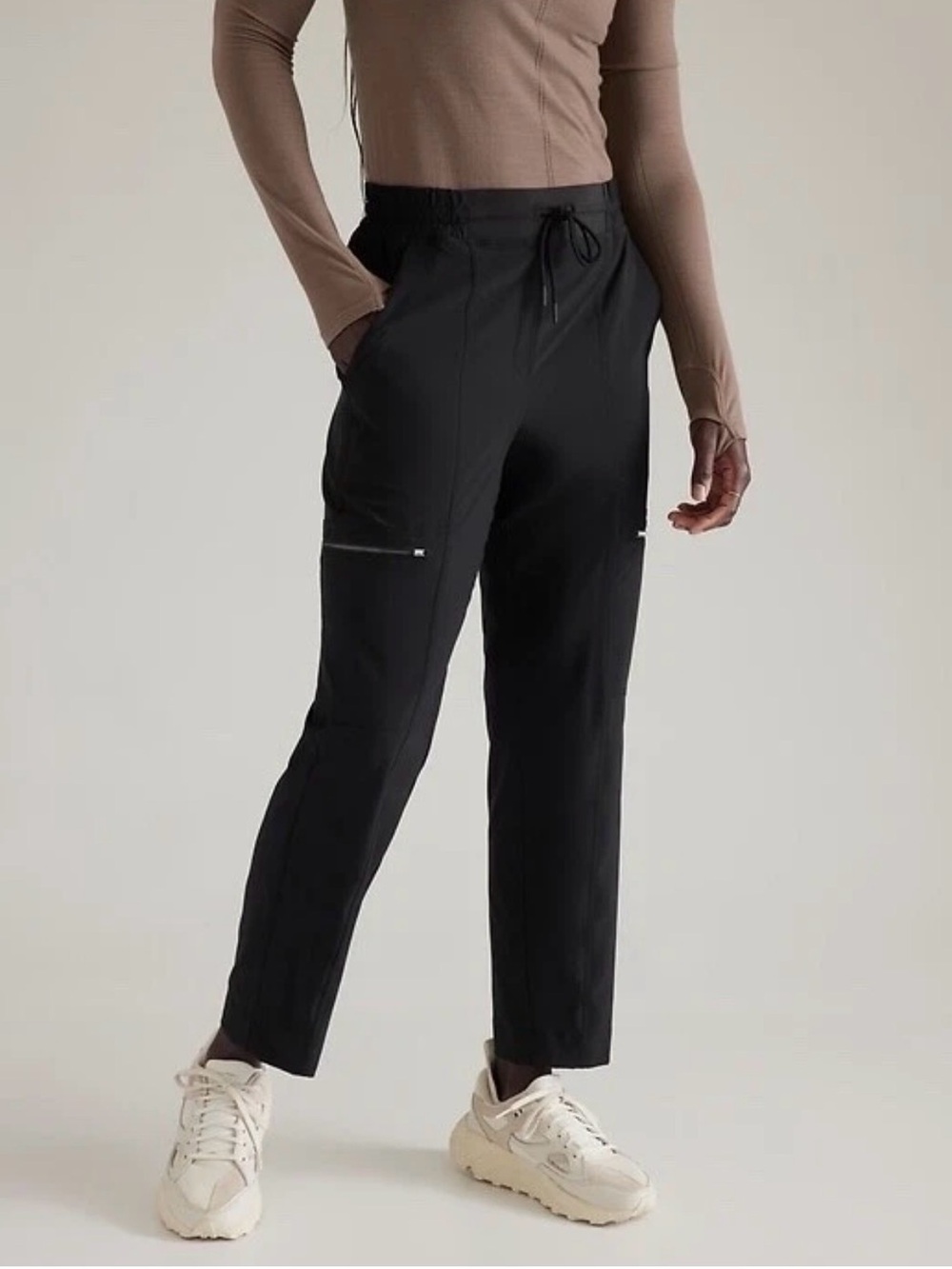 Athleta High Road Cargo pants, size 12, black